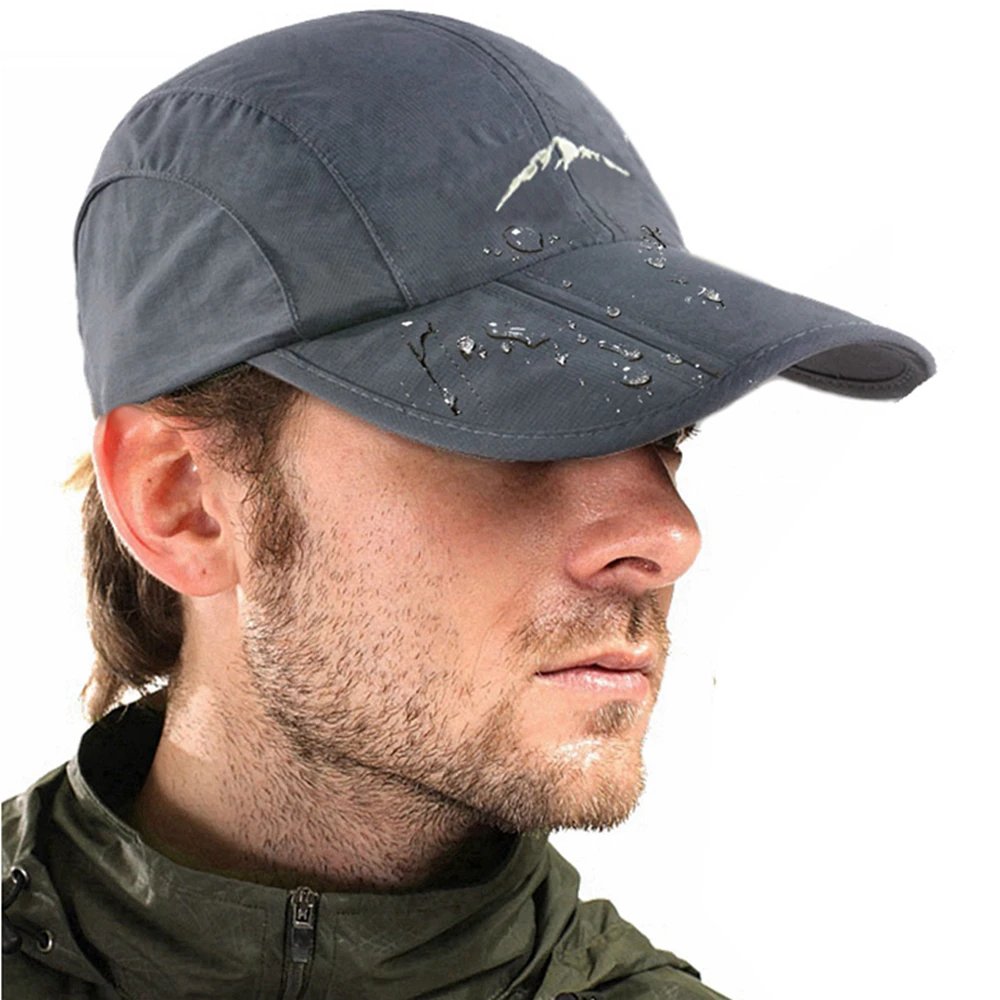 kf H14c1c92fa24f462c94e53fddc290870fj.webp Spring Summer Outdoor Sport Baseball Cap Quick Drying Hat Unisex Waterproof Breathable Cap Foldable Cycling hat Sun Protection