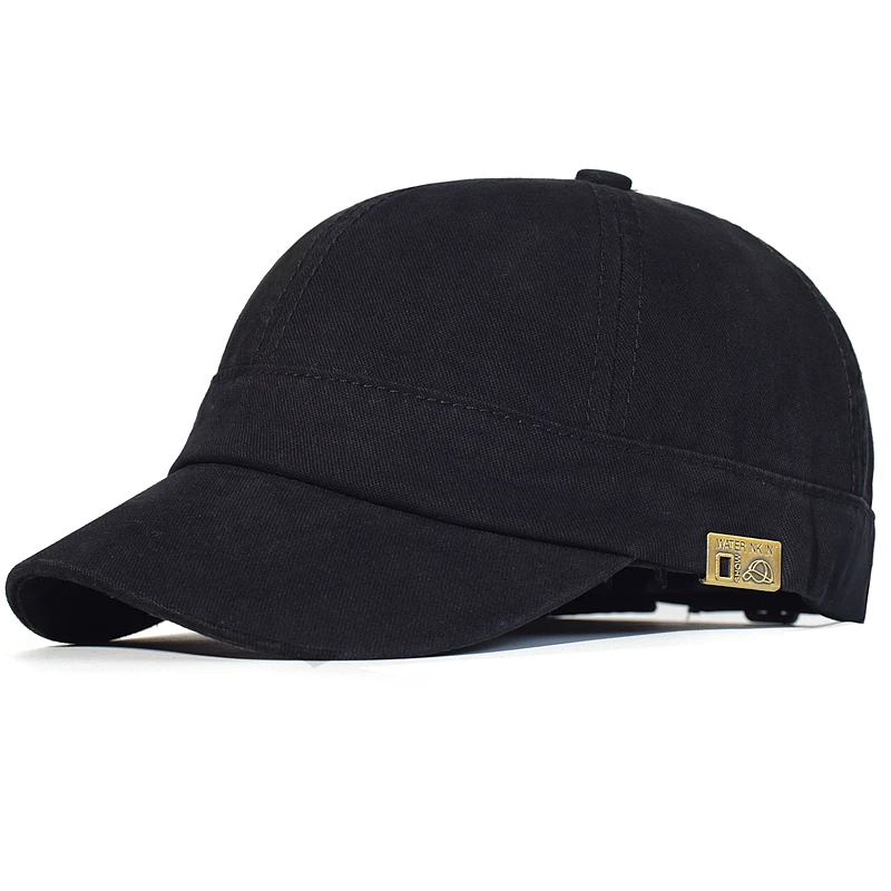 kf H17bede363f314b5ab0de75f58cbcf75ak.webp Short Brim Baseball Cap Cotton Men Women Soft Vintage Dad Hat Adjustable Trucker Style Low Profile Caps