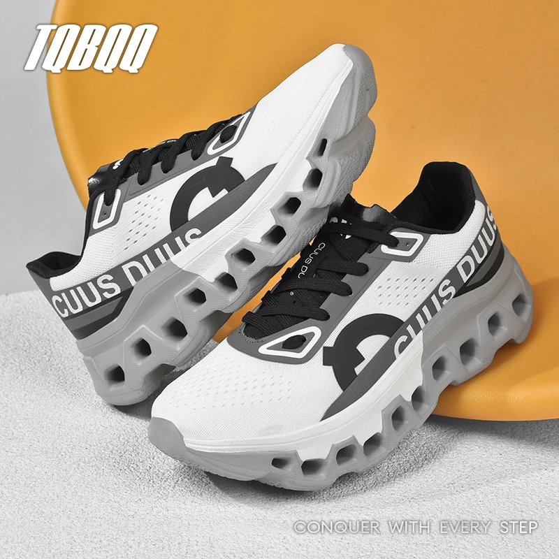 kf S08898820d36b419ba2c80086b13c211eF.webp Men’s Cushioning Running Shoes Lightweight Athletic Casual Sneakers Male Non-Slip Sports Shoes Outdoor Travel Walking Shoes