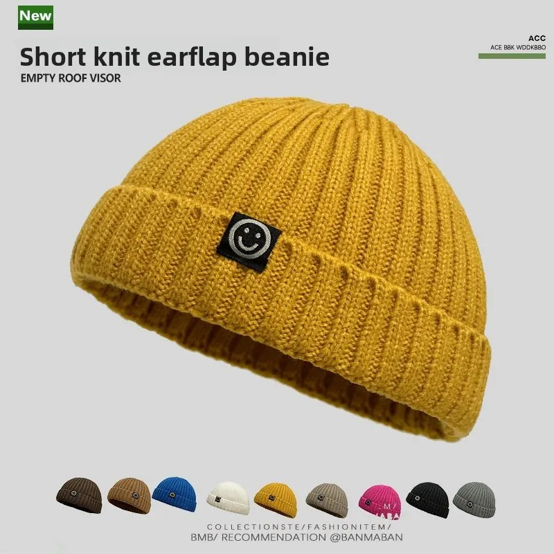 kf S141c15ce457945dc84e06905821e2218z.webp Fashion Hip Hop Beanie Knitted Hat Men Skullcap Women Winter Warm Brimless Baggy Melon Cap Cuff Docker Fisherman Beanies Hats