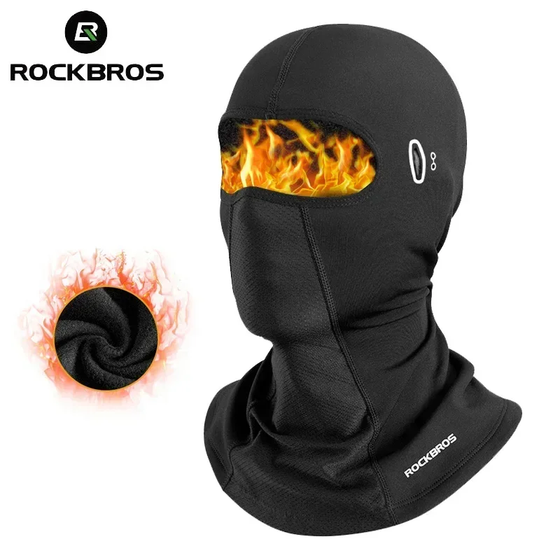 kf S1d078aef79e54f59b0f5feddeeb3f418L.webp ROCKBROS Balaclava Men’s Hat Winter Women Motorcycle Mask Warm Cycling Helmet Liner Caps Windproof Breathable Washable Equipment