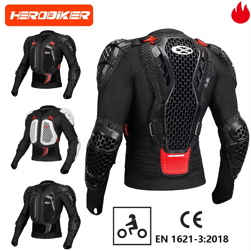kf S2ad1032216a94574bd1fbc125df7c5a8D.webp New Motocross Armor Jacket Off-Road Motorcycle Protection Gear Anti Crash Chest Back Padding Motorbike Jacket Pants CE Certified