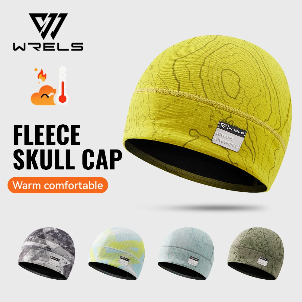 WRELS Fleece Watch Cap Beanie Hat Winter Skull Cap Warm Beanie Thick Windproof Lightweight for Running Skiing Cycling Sports