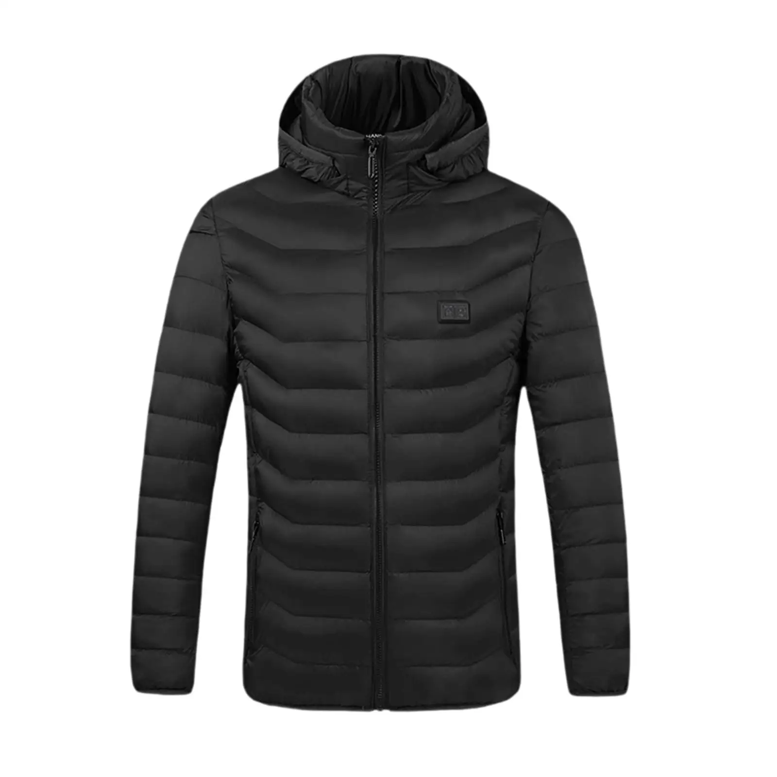 kf S5ef3a014a0f64cc8a5a195d719250471r.webp Winter Heating Warm Coat Hooded Windproof Outerwear Nylon Polyester Men’s Ski Jacket for Cold Environments