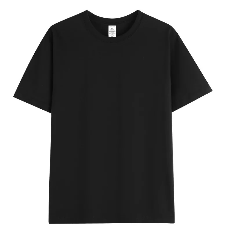 1pcs 230g Pure Cotton T-Shirt Summer Short Sleeve Tees Comfort Fashion Solid Couple’s Tops Boys Girls Casual Round Neck T Shirts