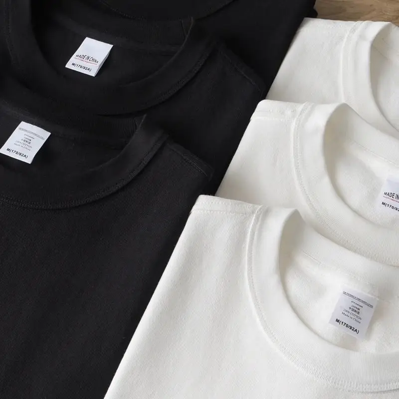 Premium Quality Organic 100% Cotton Mens Solid T-shirts Regular Cotton Men’s T-Shirt Solid Color Casual Crew Neck Unisex Summer