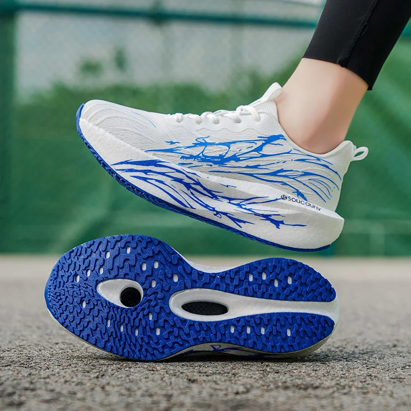 Marathon Running Shoes Men Carbon Board Speciality Sports Breathable Lightweight Women’s Comfortable Athletic Nonskid Sneakers