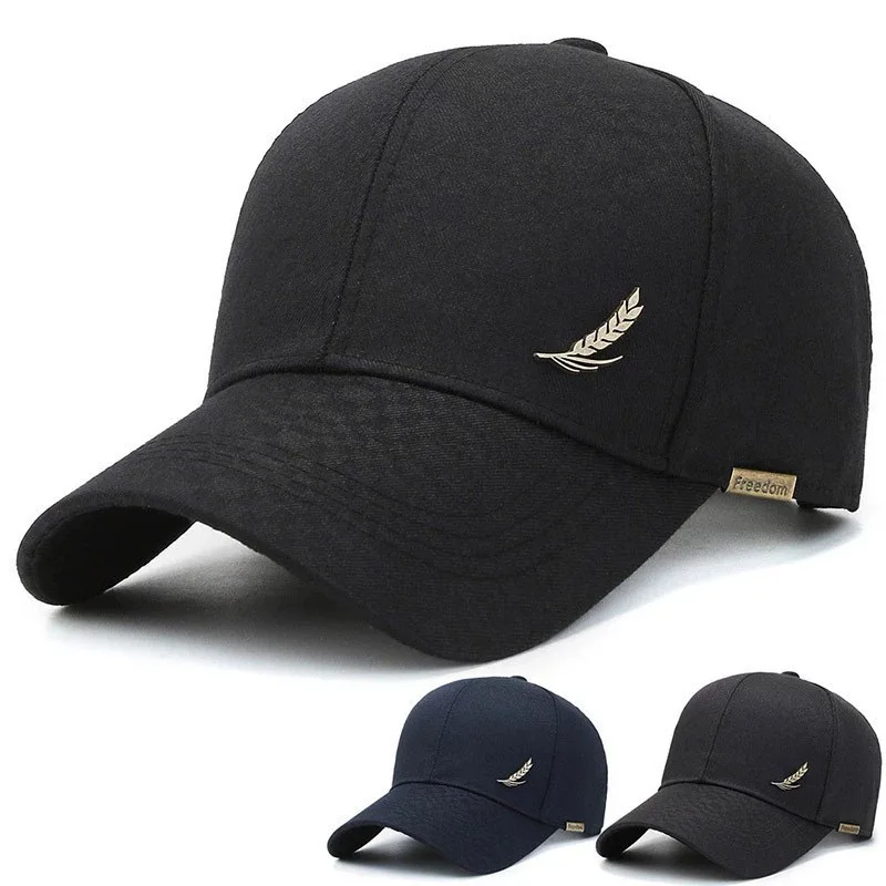 kf S82598224ffcb4084be54d8560f6c2a120.webp Men’s breathable baseball cap, spring and summer fashionable baseball cap, wheat ear copper label outdoor casual baseball cap