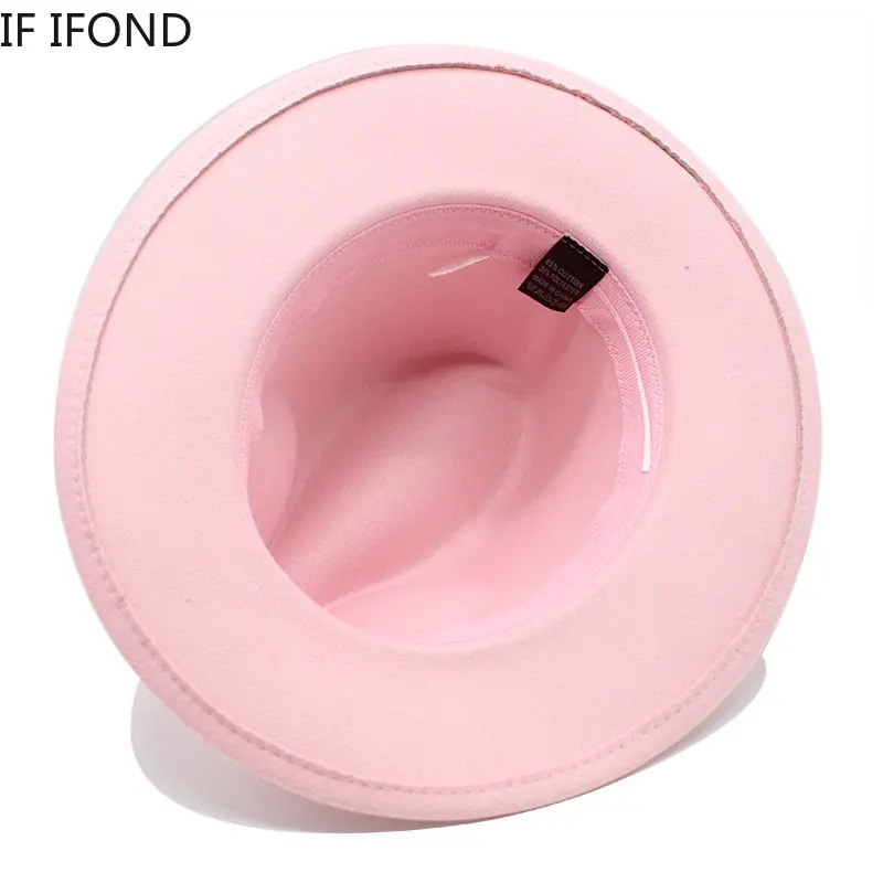 kf S9348187c9b13463f9ccd79f77e2a96e1c.webp New Fedora Hat For Women Winter Elegant Fashion Formal Wedding Decorate Church Cap Panama Party Jazz Hat chapeau femme