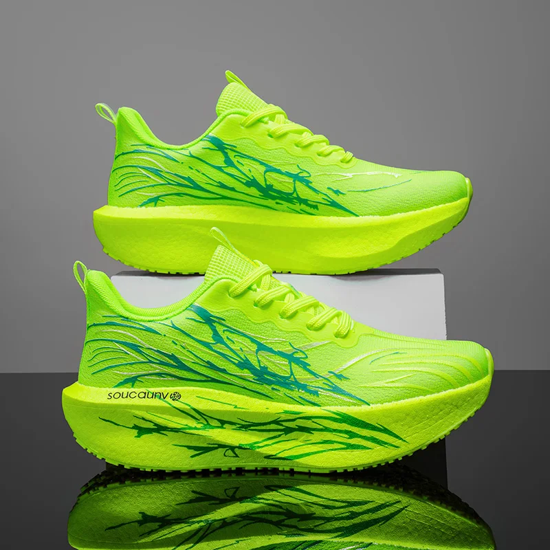 Marathon Running Shoes Men Carbon Board Speciality Sports Breathable Lightweight Women’s Comfortable Athletic Nonskid Sneakers