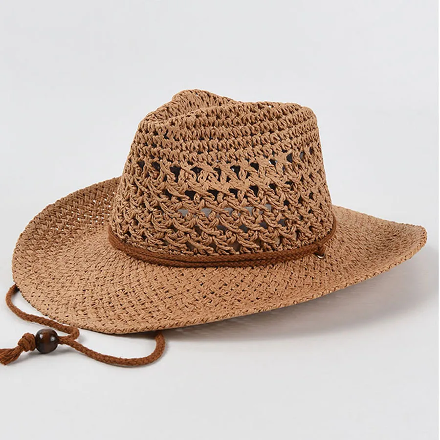 kf Sb3233ea67e7d48159f3392fd1357078eI.webp Panama Soft Straw Hat For Men Women Summer Breathable Travel Beach Hats Solid Wide Brim Sunscreen Hat