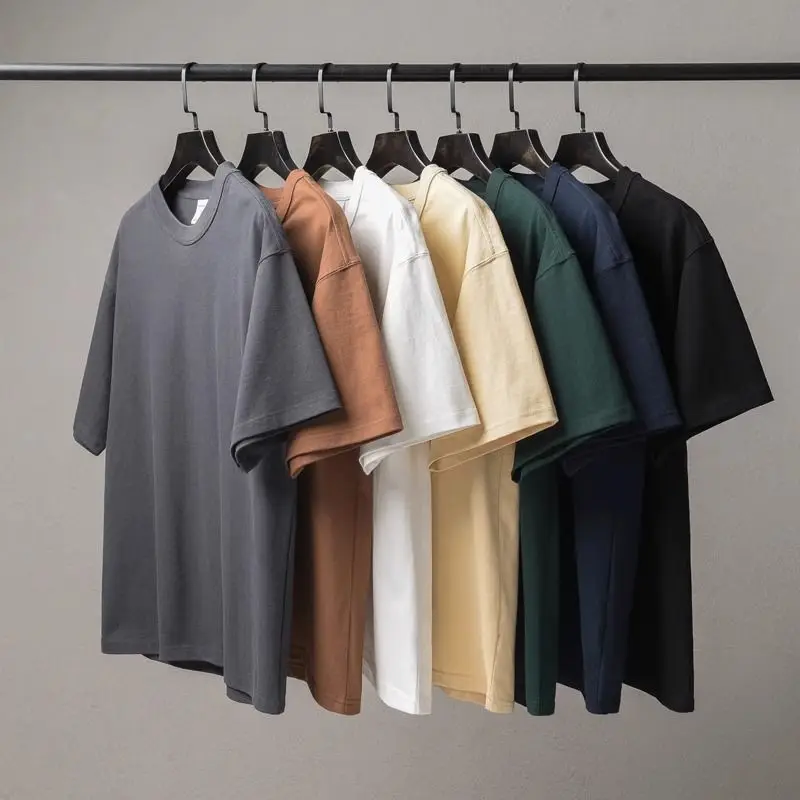 Premium Quality Organic 100% Cotton Mens Solid T-shirts Regular Cotton Men’s T-Shirt Solid Color Casual Crew Neck Unisex Summer