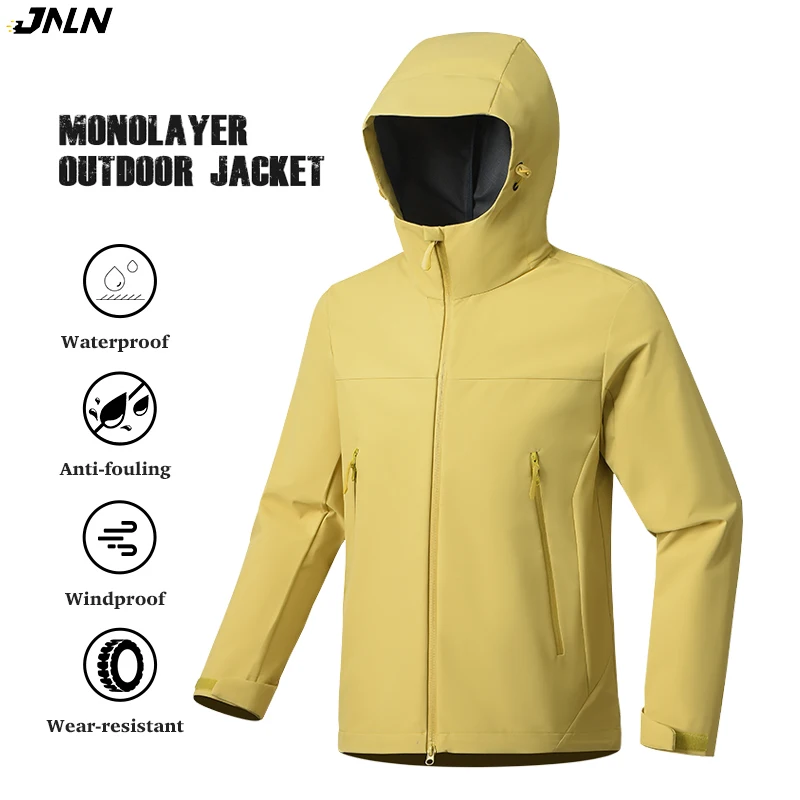 kf Sea3dc0f98b5340f4b570e2bc97f618318.webp JNLN Men’s Women’s Waterproof Windbreaker Hiking Trekking Jackets Unisex Outdoor Sporty Rain Coat Windproof Climbing Clothes