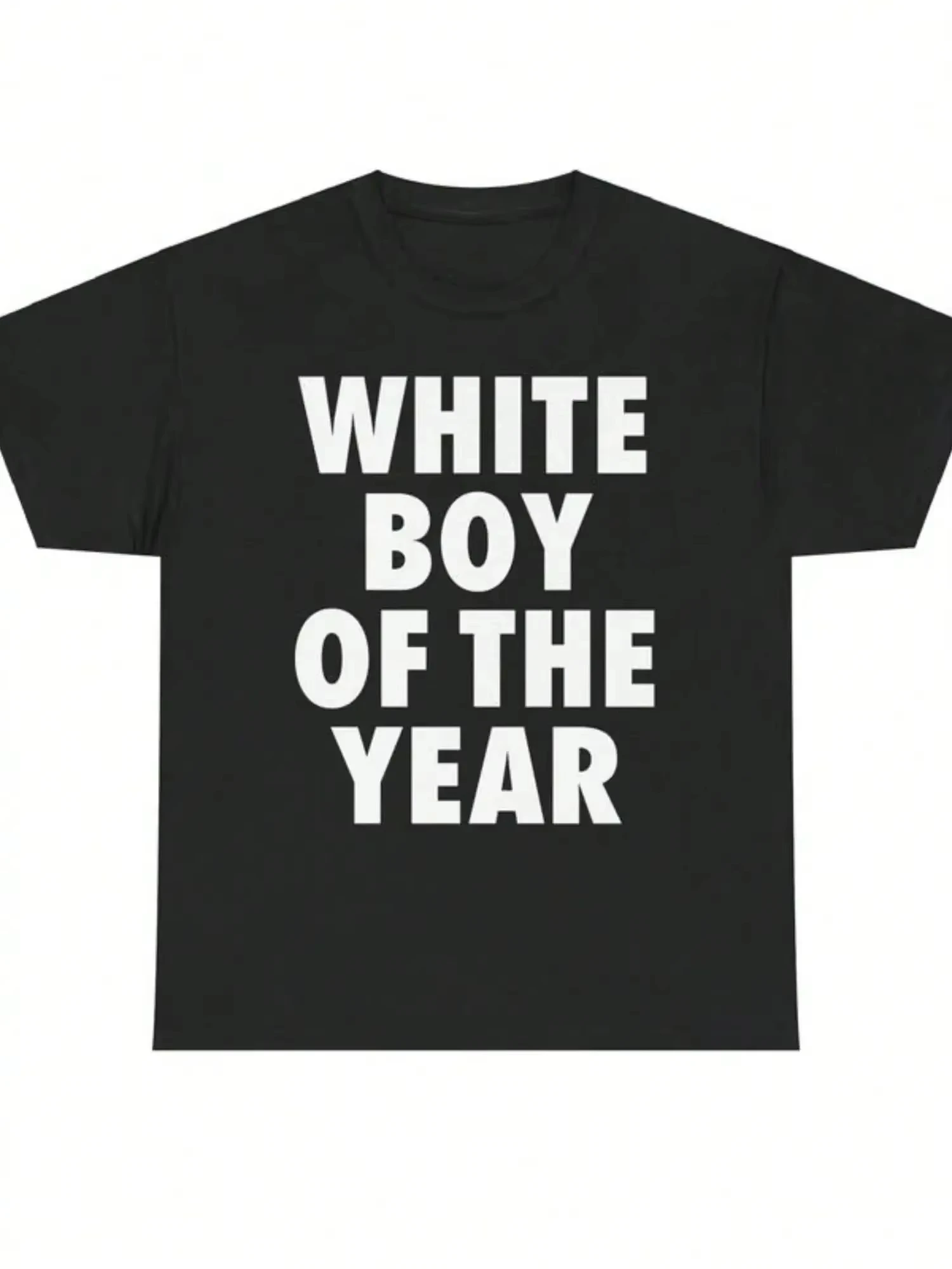 kf Sfd63a04372414b159215fcef65fbb6f78.webp WHITE BOY OF THE YEAR T Shirts Cotton Print T-shirt Retro Casual Streetwear Vintage Tee Fashion Loose Cotton Unisex